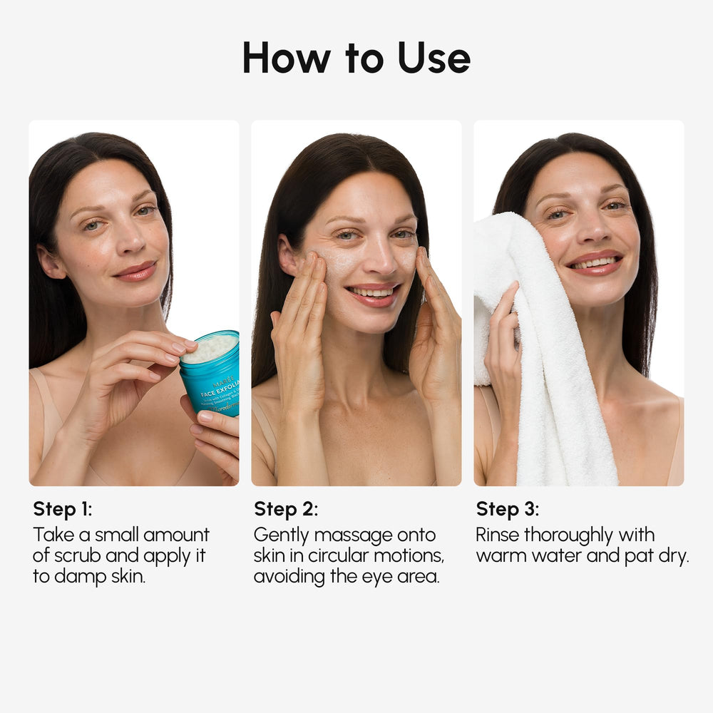 MAREE Face Exfoliator gentle exfoliating wash for clean, fresh skin.