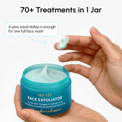MAREE Face Exfoliator with niacinamide and camellia oil for balanced tone.