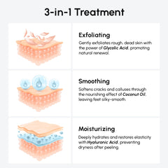 MAREE Foot Peeling Mask closeup with glycolic acid highlights exfoliating potential.