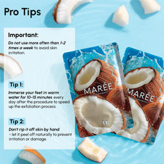 MAREE Foot Peeling Mask gift set-ready packaging for self-care gifts.