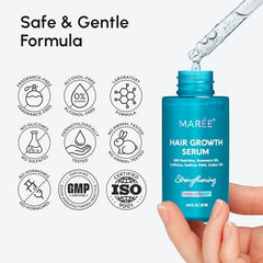 MAREE serum in use demonstrates simple daily care.