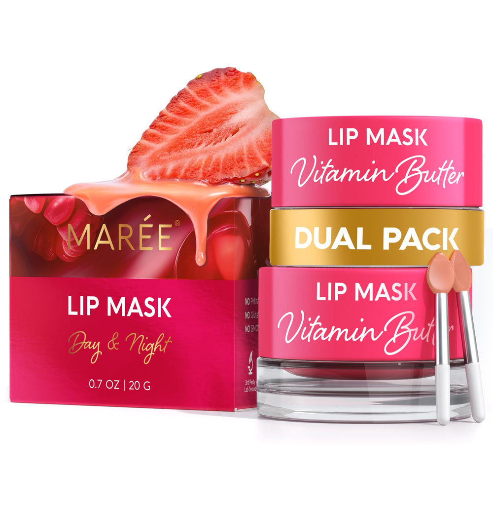 MAREE Lip Mask Overnight tub closeup — intense hydration for smoother lips