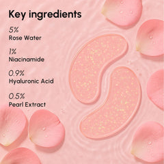 MAREE Pink Eye Gels cooling effect used to depuff tired eyes.