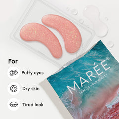 MAREE Pink Eye Gels with hyaluronic acid provide deep hydration.