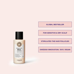 Creamy lather from Maria Nila Head & Hair Heal for soothing cleansing.