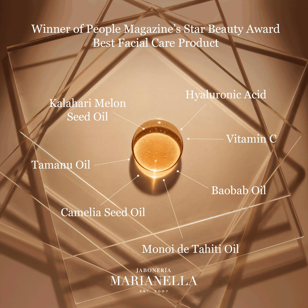 Marianella serum application routine image demonstrates easy daily use.