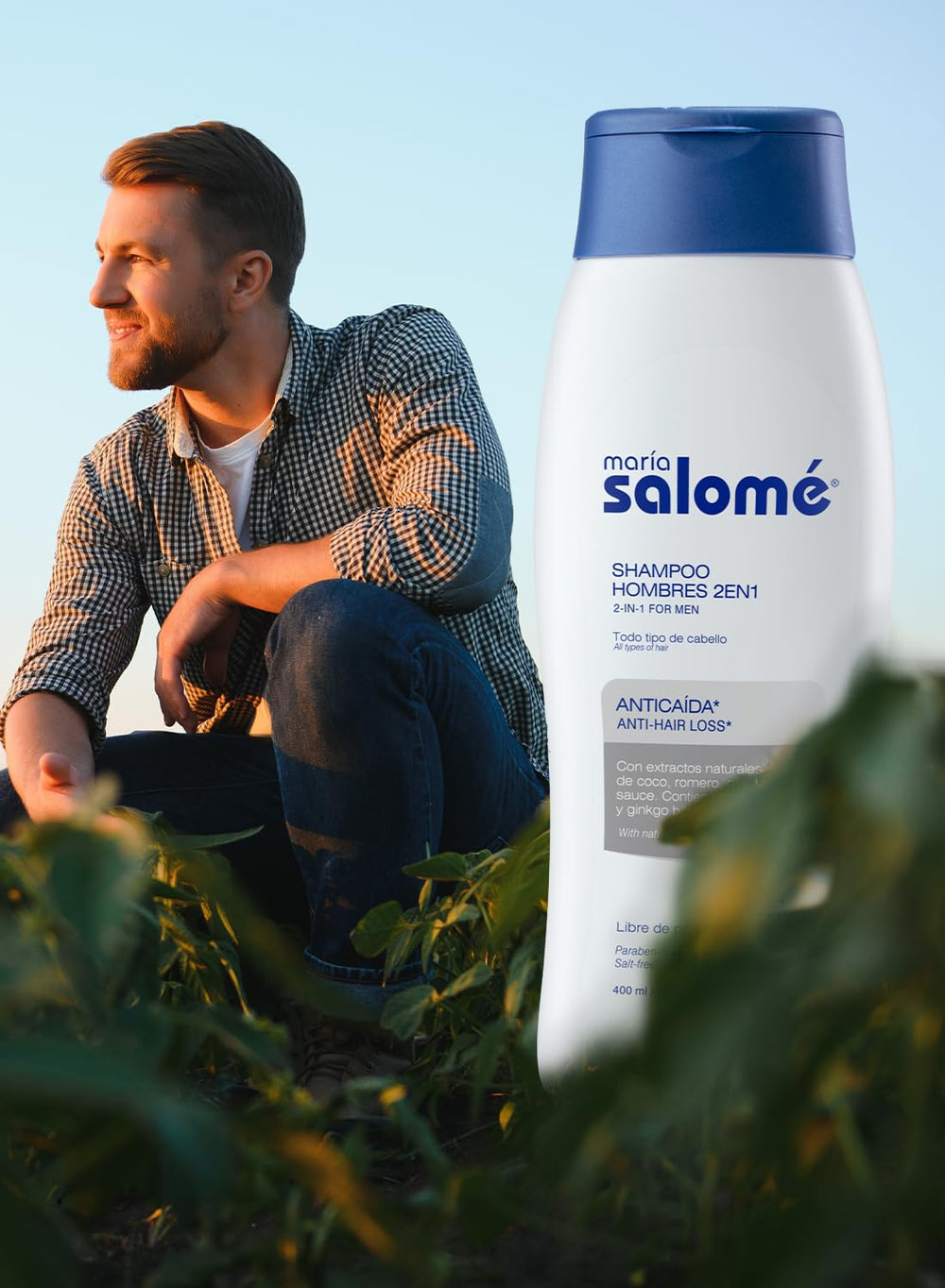 Maria Salome 2-in-1 shampoo packaging highlights brand identity