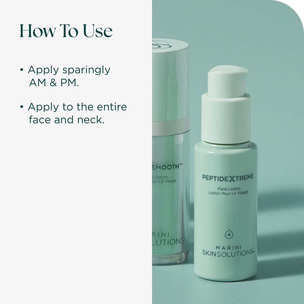 Marini SkinSolutions PeptideXtreme texture close-up showing creamy, soothing formula.
