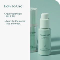 Marini SkinSolutions PeptideXtreme texture close-up showing creamy, soothing formula.
