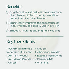 Marini SkinSolutions Luminate Eye Gel packaging box highlighting cruelty free and USA made credentials