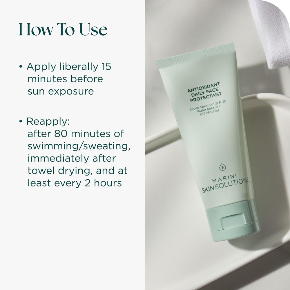 Marini SkinSolutions formula highlights hyaluronic acid and Beta Glucan in active ingredients