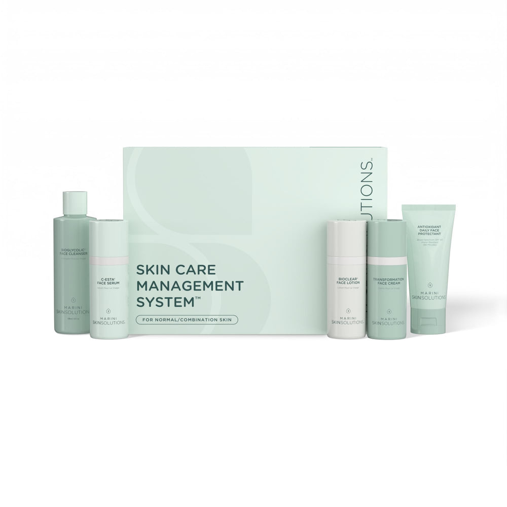 Marini SkinSolutions Bioglycolic Face Cleanser bottle for gentle daily cleansing and radiant skin