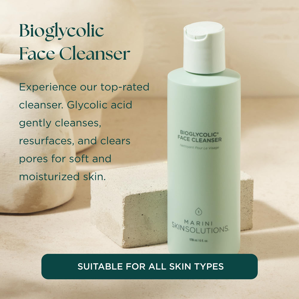 Marini SkinSolutions Bioglycolic cleanser pump for convenient daily use