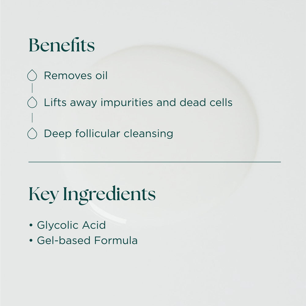 Marini SkinSolutions Bioglycolic skin-cleanse closeup shows exfoliation.