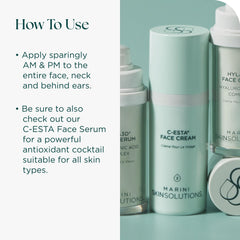 Marini SkinSolutions C-ESTA texture close-up showing rich, creamy consistency