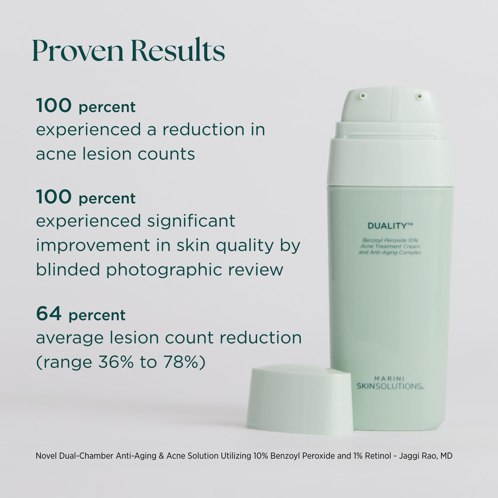 Marini SkinSolutions Duality application on routine area demonstrates multi-use layering