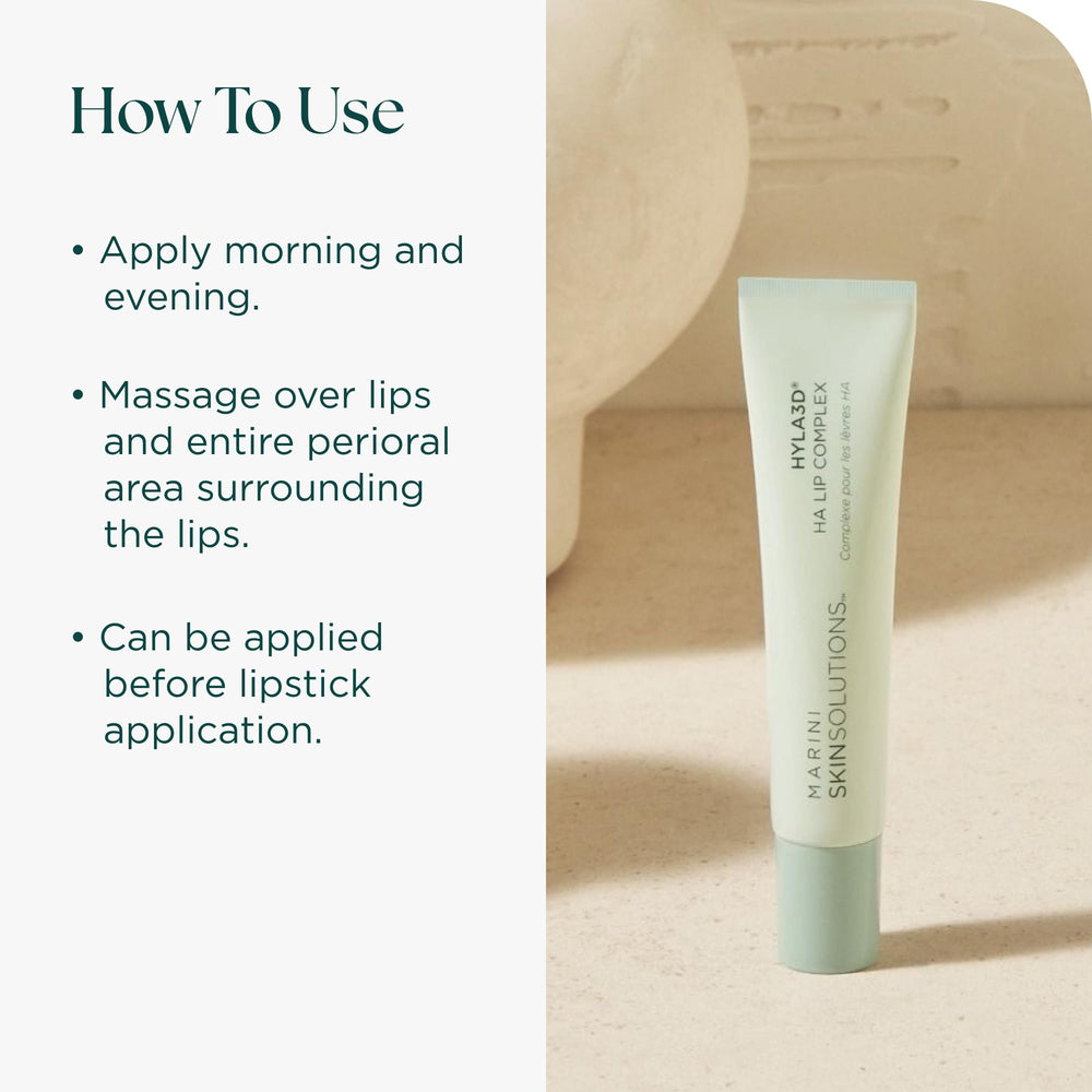 Ingredients highlight: hyaluronic acid and peptides in Marini Lip Complex