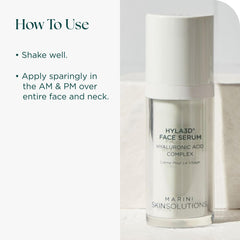 Marini SkinSolutions Hyla3D serum packaging box emphasizing USA quality