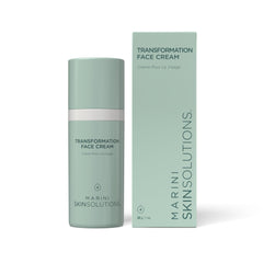 Marini SkinSolutions Transformation Face Cream packaging highlighting midweight formula for daily hydration