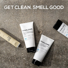 MARLOWE eco-friendly design highlight on packaging supporting ethical grooming.
