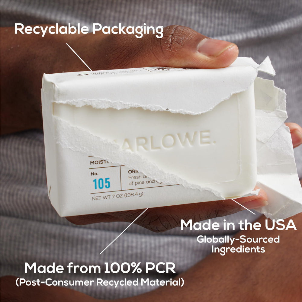 MARLOWE No. 105 bar soap triple milled 7 oz lasts longer
