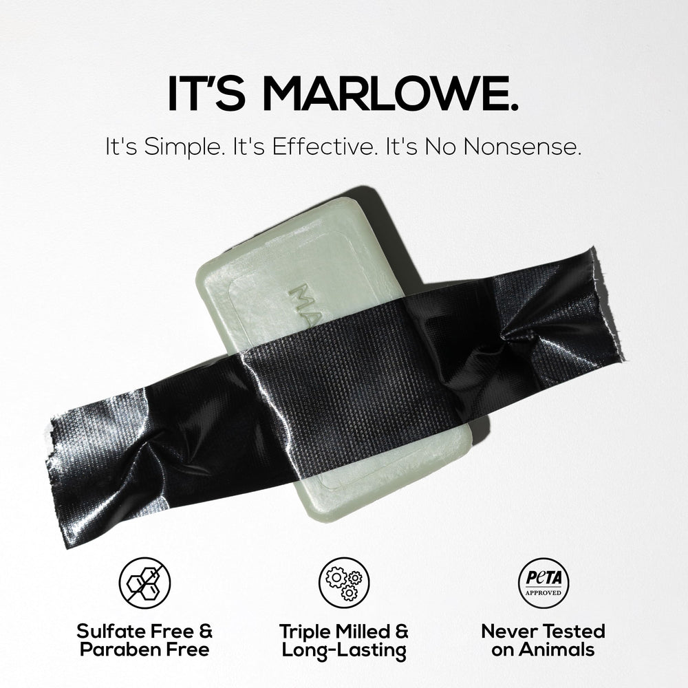 MARLOWE No.108 avocado oil and shea butter boost moisture during wash.
