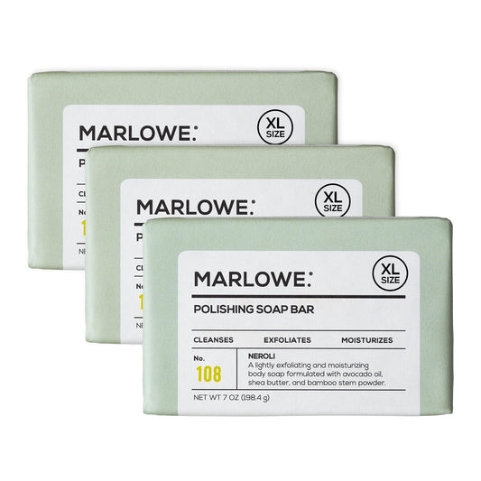 MARLOWE No.108 packaging shows the 3-bar set for extended use.