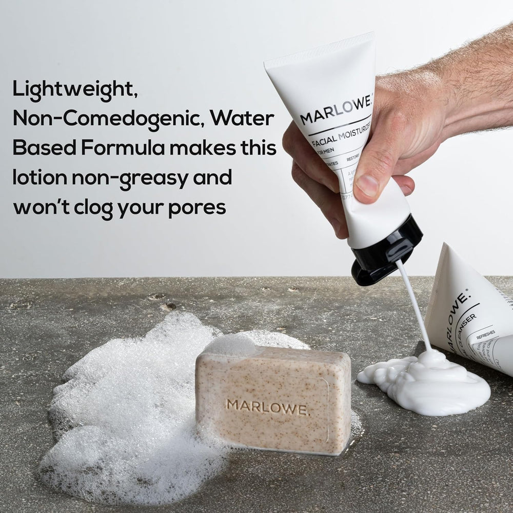 MARLOWE No. 122 exfoliating scrub texture close-up demonstrating gentle polish.