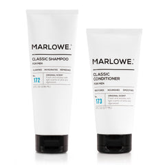 MARLOWE No.172 shampoo bottle shown for everyday cleansing and hydration