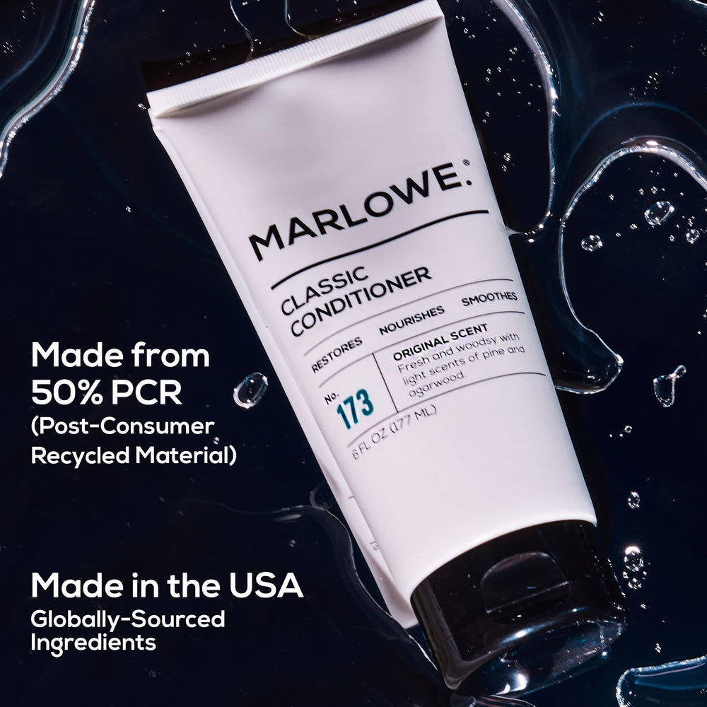 MARLOWE No.173 conditioner being applied to hair, ends targeted