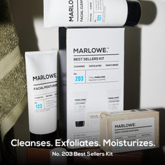 MARLOWE Signature No 102 Original Body Scrub Bar close up texture highlights exfoliation