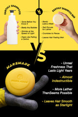 Mars Made Sea Salt Shampoo Bar 2.0 bergamot scent offers spa-like refreshment.