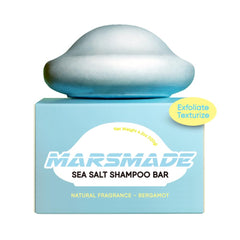 Mars Made Sea Salt Shampoo Bar 2.0 texture boosts natural waves and volume.