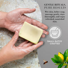 Marvelouskin Lemon Tallow Soap handmade in small batches for quality and care.