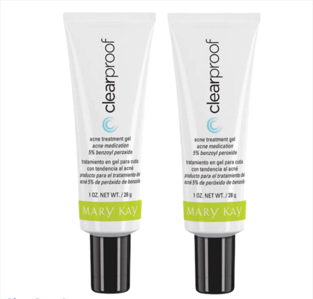 Mary Kay ClearProof acne treatment gel bottle reduces pimples and redness
