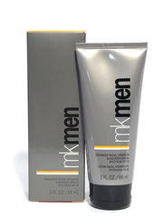 Mary Kay MK Men Advanced Facial Hydrator bottle highlights a lightweight moisturizer with built-in sunscreen.
