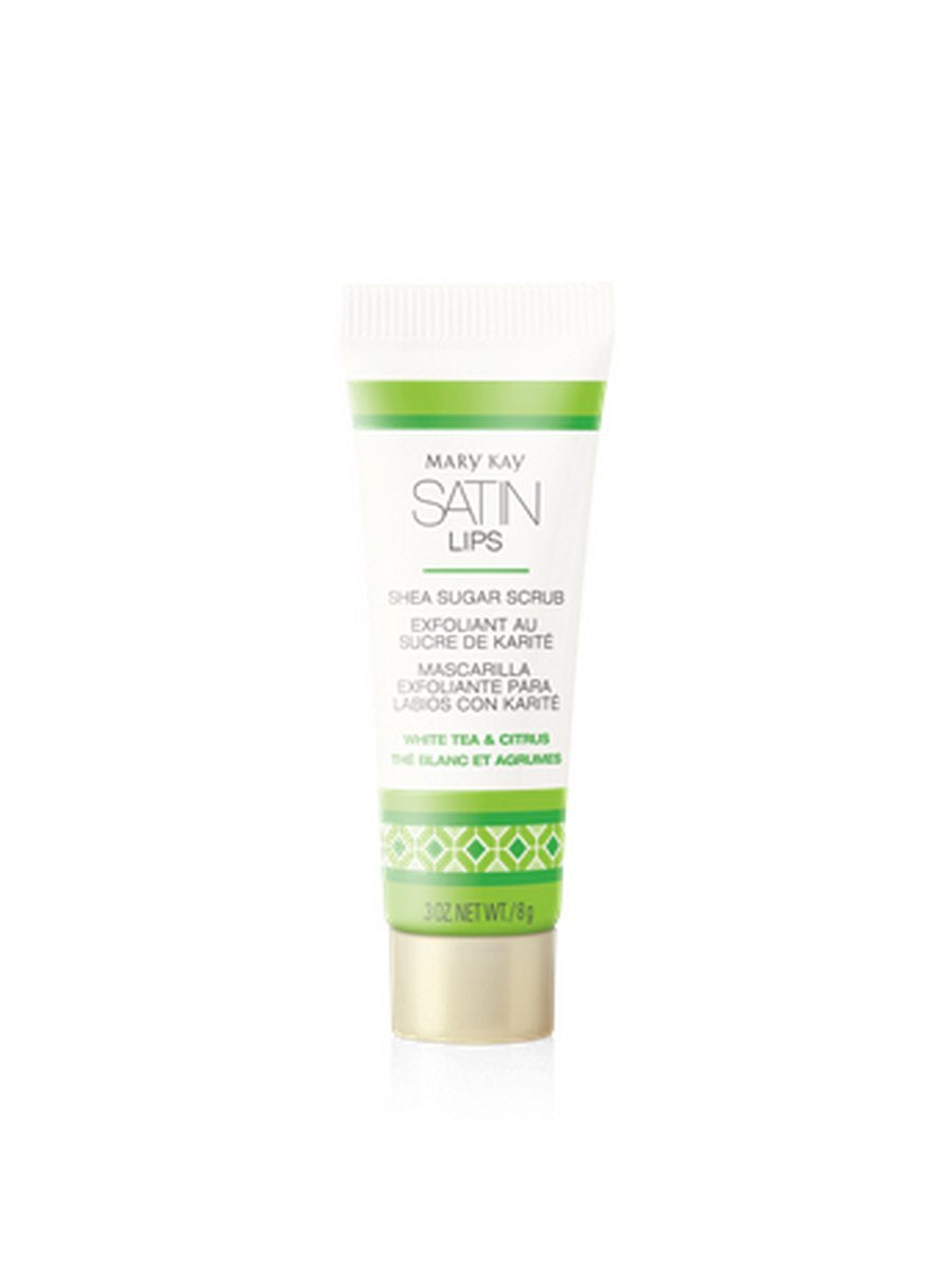 Mary Kay Satin Lips application scene showing softening lips