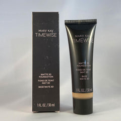 Mary Kay TimeWise Matte 3D Foundation Ivory C110 texture swatch for seamless blend.