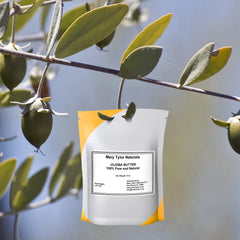 Mary Tylor Naturals Jojoba Butter resealable pouch enables mess-free application and freshness.