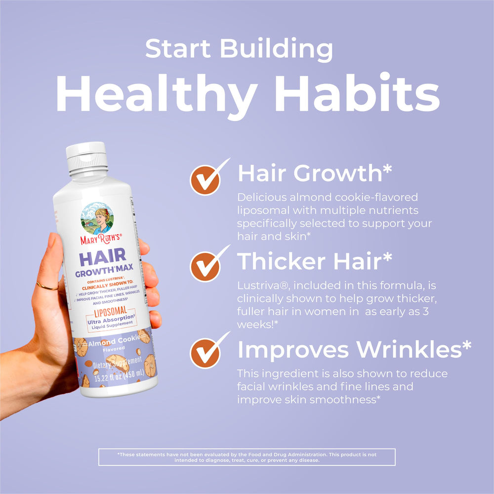 MaryRuth's Hair Growth MAX pumpkin seed oil – nutrient-rich herbal blend.