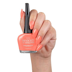 MASGLO Gel Evolution Activista shade, vibrant color lasting up to 12 days.