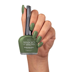MASGLO Gel Evolution Consentida shade, gel-like shine and easy removal.