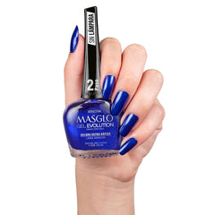 MASGLO Gel Evolution Tiza color swatch with bold shade for at-home wear