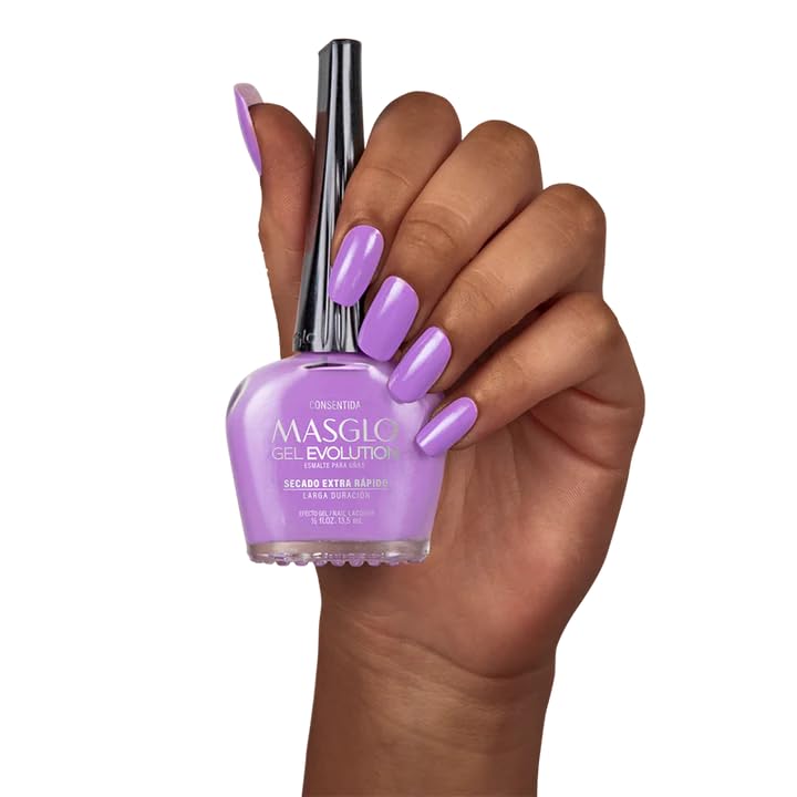 MASGLO Gel Evolution trio display for durable nail looks.