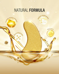 Maskiss under-eye patches being applied for soothing under-eye care