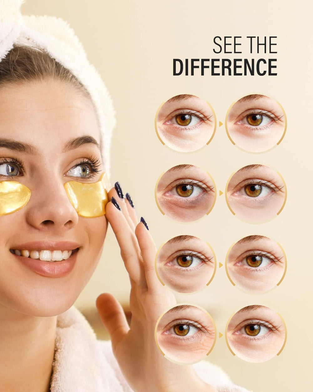 Maskiss patches on skin during routine hydration and refreshment