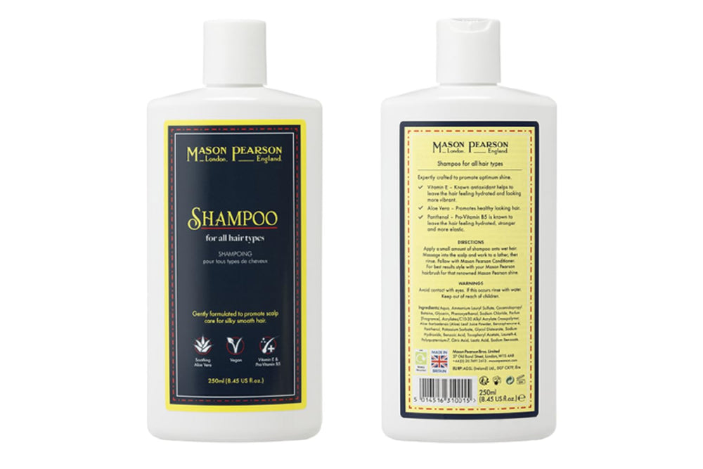 Mason Pearson Shampoo foamy lather cleanses while nourishing hair and scalp
