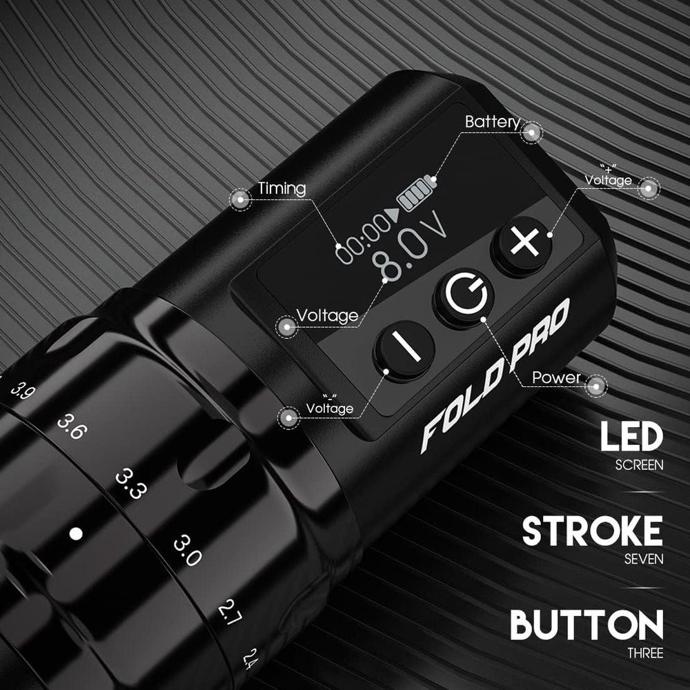 MAST TATTOO Fold Pro Mcore-C2 motor delivers powerful, smooth shading