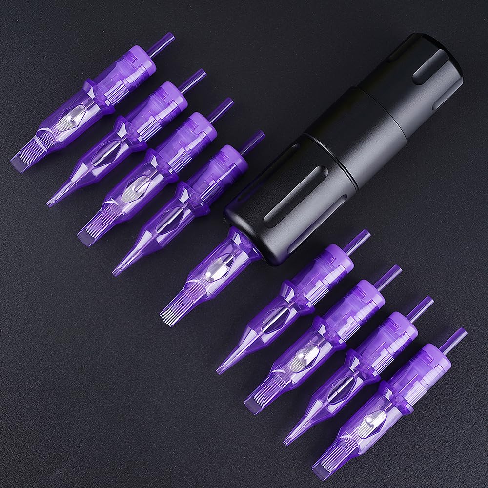 Purple needles deliver precise shading detail.