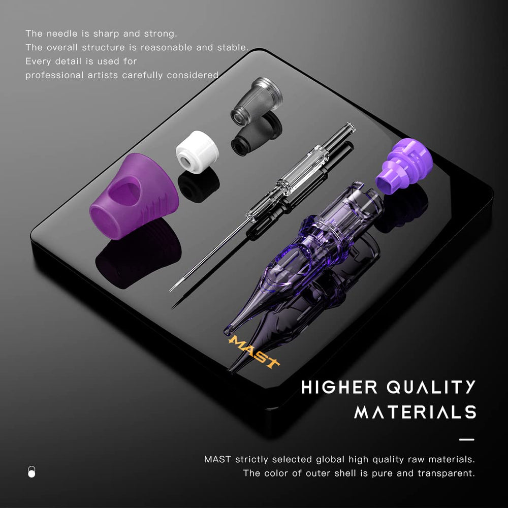 MAST TATTOO Cyber needles work with any cartridge system grips.
